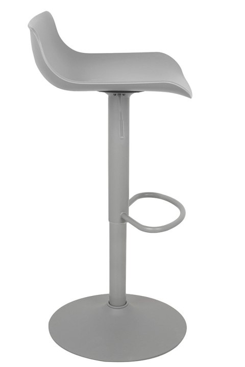 King Home Hoker Krzesło barowe SNAP BAR regulowane szare obrotowe siedzisko tworzywo podstawa metal z podnóżkiem King Home Hoker Krzesło barowe SNAP BAR regulowane szare obrotowe siedzisko tworzywo podstawa metal z podnóżkiem