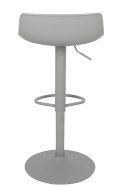 King Home Hoker Krzesło barowe SNAP BAR regulowane szare obrotowe siedzisko tworzywo podstawa metal z podnóżkiem King Home Hoker Krzesło barowe SNAP BAR regulowane szare obrotowe siedzisko tworzywo podstawa metal z podnóżkiem