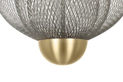 King Home Lampa wisząca LED ILLUSION BICOLOUR 45 srebrna / złota siateczka metalowa kopułka i posufitka złote King Home Lampa wisząca LED ILLUSION BICOLOUR 45 srebrna / złota siateczka metalowa kopułka i posufitka złote