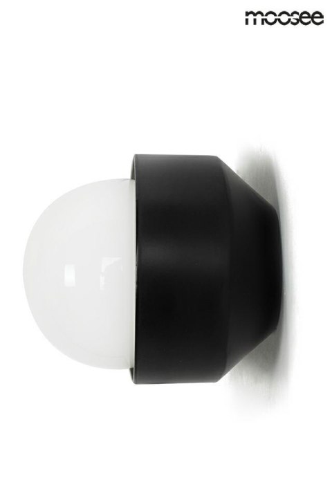 Moosee MOOSEE kinkiet lampa ścienna DROPS 2 czarna stal węglowa okrągłe klosze szklane białe 2 x G9 Moosee MOOSEE kinkiet lampa ścienna DROPS 2 czarna stal węglowa okrągłe klosze szklane białe 2 x G9