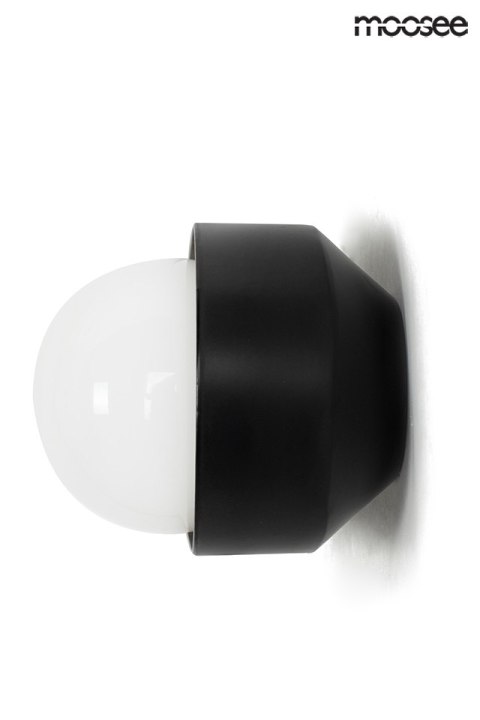 Moosee MOOSEE kinkiet lampa ścienna DROPS 3 czarna stal węglowa okrągłe szklane klosze białe 3 x G9 Moosee MOOSEE kinkiet lampa ścienna DROPS 3 czarna stal węglowa okrągłe szklane klosze białe 3 x G9