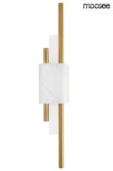 LAMPA ŚCIENNA KINKIET LED EVANS BIAŁO - ZŁOTY mrożone SZKŁO marmur Moosee MOOSEE do domu lokalu LAMPA ŚCIENNA KINKIET LED EVANS BIAŁO - ZŁOTY mrożone SZKŁO marmur Moosee MOOSEE do domu lokalu