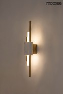 LAMPA ŚCIENNA KINKIET LED EVANS BIAŁO - ZŁOTY mrożone SZKŁO marmur Moosee MOOSEE do domu lokalu LAMPA ŚCIENNA KINKIET LED EVANS BIAŁO - ZŁOTY mrożone SZKŁO marmur Moosee MOOSEE do domu lokalu