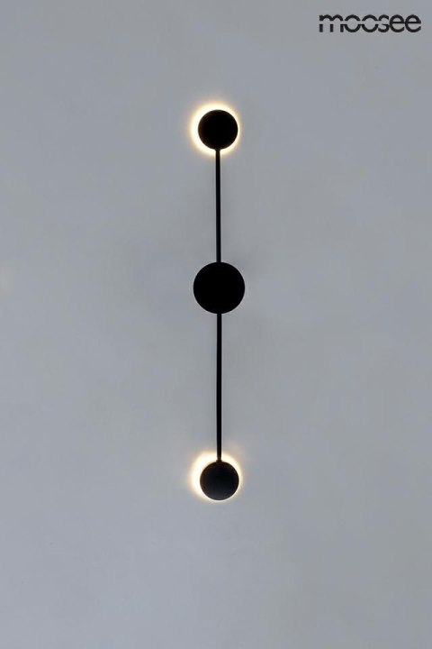 Moosee MOOSEE Kinkiet lampa ścienna LED SHADOW 2 CLOSE czarna mat metalowa można montować na suficie jako plafon Moosee MOOSEE Kinkiet lampa ścienna LED SHADOW 2 CLOSE czarna mat metalowa można montować na suficie jako plafon