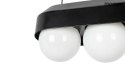 Moosee MOOSEE lampa wisząca DROPS 3 czarna stal węglowa okrągłe szklane klosze Biały Moosee MOOSEE lampa wisząca DROPS 3 czarna stal węglowa okrągłe szklane klosze Biały