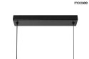Moosee MOOSEE lampa wisząca DROPS 3 czarna stal węglowa okrągłe szklane klosze Biały Moosee MOOSEE lampa wisząca DROPS 3 czarna stal węglowa okrągłe szklane klosze Biały