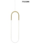 Moosee MOOSEE lampa wisząca LED PUZO L złota metalowa klosz szklany nowoczesna przypomina spinacz Moosee MOOSEE lampa wisząca LED PUZO L złota metalowa klosz szklany nowoczesna przypomina spinacz