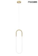 Moosee MOOSEE lampa wisząca LED PUZO L złota metalowa klosz szklany nowoczesna przypomina spinacz Moosee MOOSEE lampa wisząca LED PUZO L złota metalowa klosz szklany nowoczesna przypomina spinacz