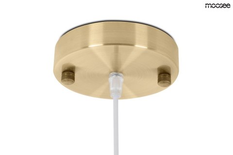 Moosee MOOSEE lampa wisząca LED PUZO L złota metalowa klosz szklany nowoczesna przypomina spinacz Moosee MOOSEE lampa wisząca LED PUZO L złota metalowa klosz szklany nowoczesna przypomina spinacz