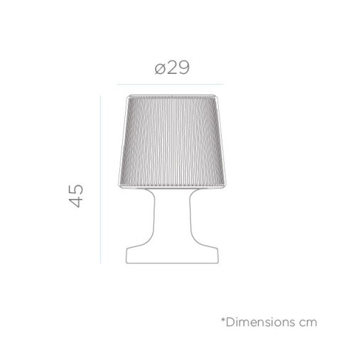 New Garden NEW GARDEN lampa stołowa CARMEN 45 IN&OUT BATTERY New Garden NEW GARDEN lampa stołowa CARMEN 45 IN&OUT BATTERY