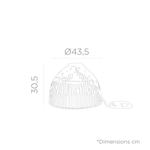 New Garden NEW GARDEN lampa wisząca REONA 30 HANG IN&OUT BATTERY New Garden NEW GARDEN lampa wisząca REONA 30 HANG IN&OUT BATTERY