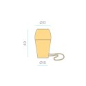 New Garden NEW GARDEN lampa wisząca SAONA HANG 50 IN&OUT BATTERY New Garden NEW GARDEN lampa wisząca SAONA HANG 50 IN&OUT BATTERY