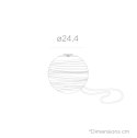New Garden NEW GARDEN lampa wisząca SORA 25 BATTERY GREY New Garden NEW GARDEN lampa wisząca SORA 25 BATTERY GREY
