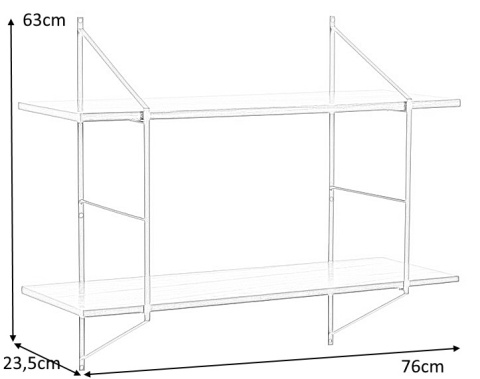 Actona ACTONA system półek półka BELFAST WALL czarny metal drewno paulowni olejowane Actona ACTONA system półek półka BELFAST WALL czarny metal drewno paulowni olejowane