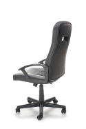 Halmar CASTANO fotel obrotowy, popiel-czarny - krzesło biurowe do biurka, pracowni, gabinetu, TILT