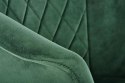 Halmar K421 krzesło do jadalni ciemny zielony velvet /nogi stal malowana proszkowo czarny Halmar K421 krzesło do jadalni ciemny zielony velvet /nogi stal malowana proszkowo czarny