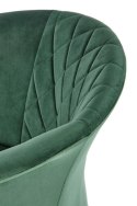 Halmar K421 krzesło do jadalni ciemny zielony velvet /nogi stal malowana proszkowo czarny Halmar K421 krzesło do jadalni ciemny zielony velvet /nogi stal malowana proszkowo czarny