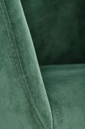 Halmar K421 krzesło do jadalni ciemny zielony velvet /nogi stal malowana proszkowo czarny Halmar K421 krzesło do jadalni ciemny zielony velvet /nogi stal malowana proszkowo czarny