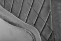 Halmar K421 krzesło do jadalni popielaty, materiał: tkanina velvet /nogi stal malowana proszkowo czarny Halmar K421 krzesło do jadalni popielaty, materiał: tkanina velvet /nogi stal malowana proszkowo czarny