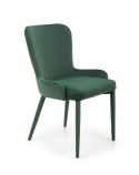 Halmar K425 krzesło do jadalni ciemny zielony, materiał: tkanina velvet Halmar K425 krzesło do jadalni ciemny zielony, materiał: tkanina velvet
