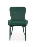Halmar K425 krzesło do jadalni ciemny zielony, materiał: tkanina velvet Halmar K425 krzesło do jadalni ciemny zielony, materiał: tkanina velvet