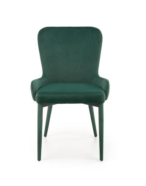 Halmar K425 krzesło do jadalni ciemny zielony, materiał: tkanina velvet Halmar K425 krzesło do jadalni ciemny zielony, materiał: tkanina velvet
