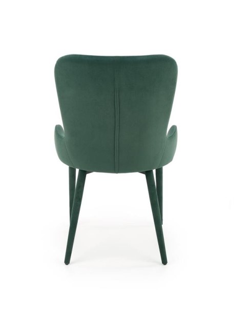 Halmar K425 krzesło do jadalni ciemny zielony, materiał: tkanina velvet Halmar K425 krzesło do jadalni ciemny zielony, materiał: tkanina velvet