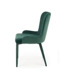 Halmar K425 krzesło do jadalni ciemny zielony, materiał: tkanina velvet