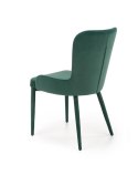 Halmar K425 krzesło do jadalni ciemny zielony, materiał: tkanina velvet