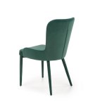 Halmar K425 krzesło do jadalni ciemny zielony, materiał: tkanina velvet Halmar K425 krzesło do jadalni ciemny zielony, materiał: tkanina velvet