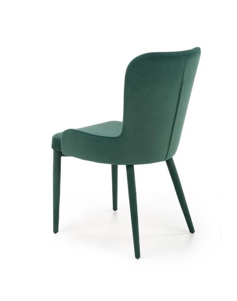 Halmar K425 krzesło do jadalni ciemny zielony, materiał: tkanina velvet Halmar K425 krzesło do jadalni ciemny zielony, materiał: tkanina velvet