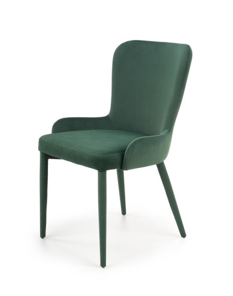 Halmar K425 krzesło do jadalni ciemny zielony, materiał: tkanina velvet Halmar K425 krzesło do jadalni ciemny zielony, materiał: tkanina velvet