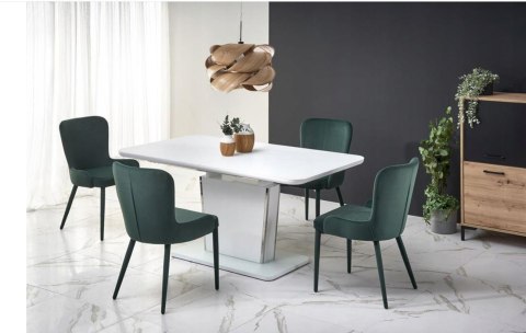 Halmar K425 krzesło do jadalni ciemny zielony, materiał: tkanina velvet Halmar K425 krzesło do jadalni ciemny zielony, materiał: tkanina velvet