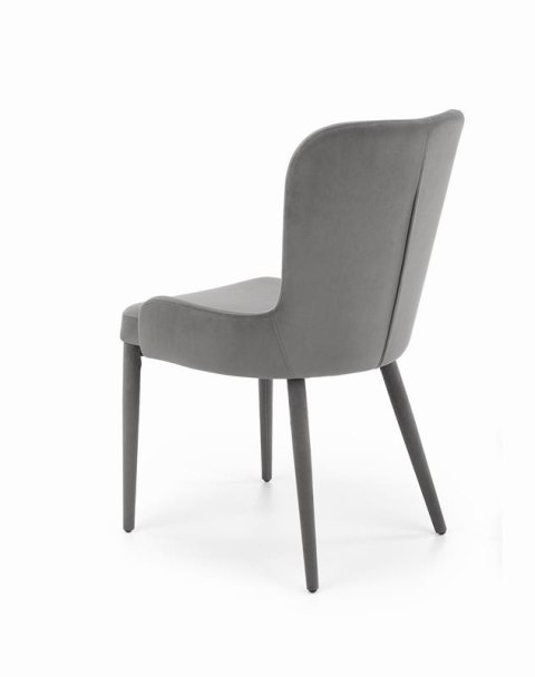 Halmar K425 krzesło do jadalni popielaty, materiał: tkanina velvet Halmar K425 krzesło do jadalni popielaty, materiał: tkanina velvet