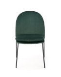 Halmar K443 krzesło do jadalni ciemny zielony, materiał: tkanina velvet / stal malowana proszkowo Halmar K443 krzesło do jadalni ciemny zielony, materiał: tkanina velvet / stal malowana proszkowo