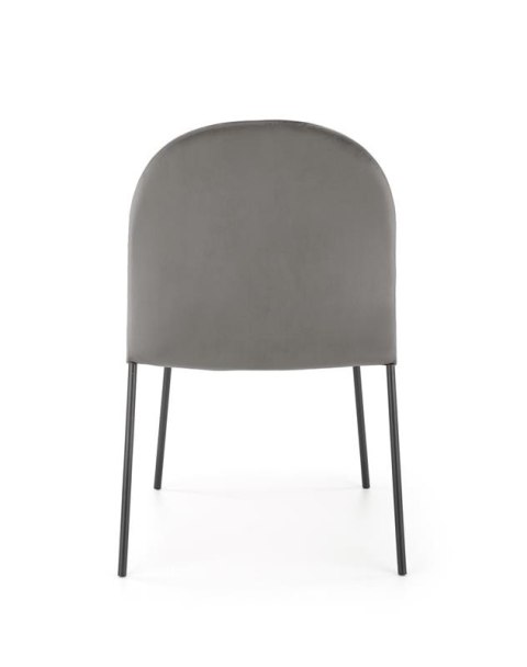 Halmar K443 krzesło do jadalni popielaty, materiał: tkanina velvet / stal malowana proszkowo Halmar K443 krzesło do jadalni popielaty, materiał: tkanina velvet / stal malowana proszkowo
