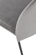 Halmar K443 krzesło do jadalni popielaty, materiał: tkanina velvet / stal malowana proszkowo Halmar K443 krzesło do jadalni popielaty, materiał: tkanina velvet / stal malowana proszkowo