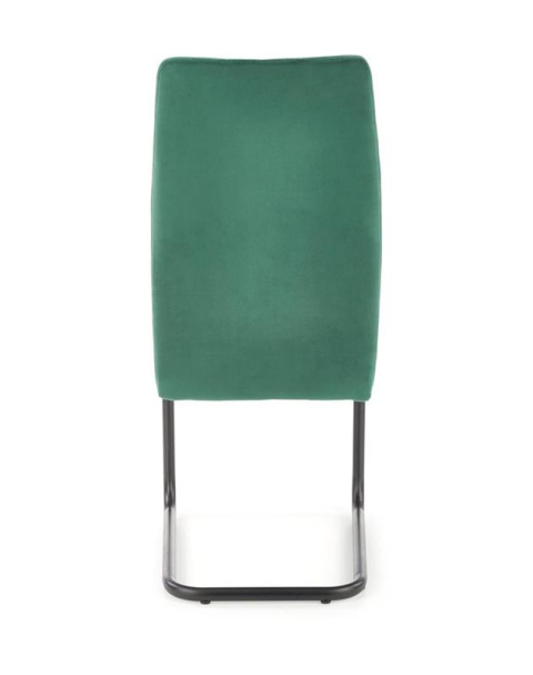 Halmar K444 krzesło krzesło do jadalni ciemny zielony, materiał: tkanina velvet / stal malowana proszkowo Halmar K444 krzesło krzesło do jadalni ciemny zielony, materiał: tkanina velvet / stal malowana proszkowo