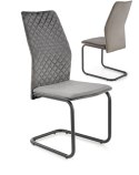 Halmar K444 krzesło krzesło do jadalni popielaty,materiał: tkanina velvet / stal malowana proszkowo