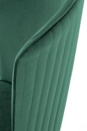 Halmar K446 krzesło do jadalni ciemny zielony,materiał: tkanina velvet / stal malowana proszkowo Halmar K446 krzesło do jadalni ciemny zielony,materiał: tkanina velvet / stal malowana proszkowo
