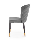 Halmar K446 krzesło do jadalni popielaty, materiał: tkanina velvet / stal malowana proszkowo Halmar K446 krzesło do jadalni popielaty, materiał: tkanina velvet / stal malowana proszkowo