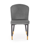Halmar K446 krzesło do jadalni popielaty, materiał: tkanina velvet / stal malowana proszkowo Halmar K446 krzesło do jadalni popielaty, materiał: tkanina velvet / stal malowana proszkowo
