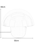 Kare Design KARE lampa stołowa MUSHROOM mosiężna 44 cm lakierowana stal E27 Kare Design KARE lampa stołowa MUSHROOM mosiężna 44 cm lakierowana stal E27