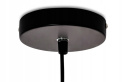 King Home Lampa wisząca sufitowa LED ALURE 85 obręcz czarny 15 przezroczystych kloszy x G9