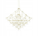 King Home Lampa wisząca CONSTELATION 100 GOLD złota - LED, stal szczotkowana wykończona dekoracyjnymi kryształkami King Home Lampa wisząca CONSTELATION 100 GOLD złota - LED, stal szczotkowana wykończona dekoracyjnymi kryształkami