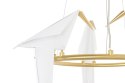 King Home Lampa wisząca LORO 3 metal złoty satynowy klosze w kształcie ptaków tworzywo PP King Home Lampa wisząca LORO 3 metal złoty satynowy klosze w kształcie ptaków tworzywo PP