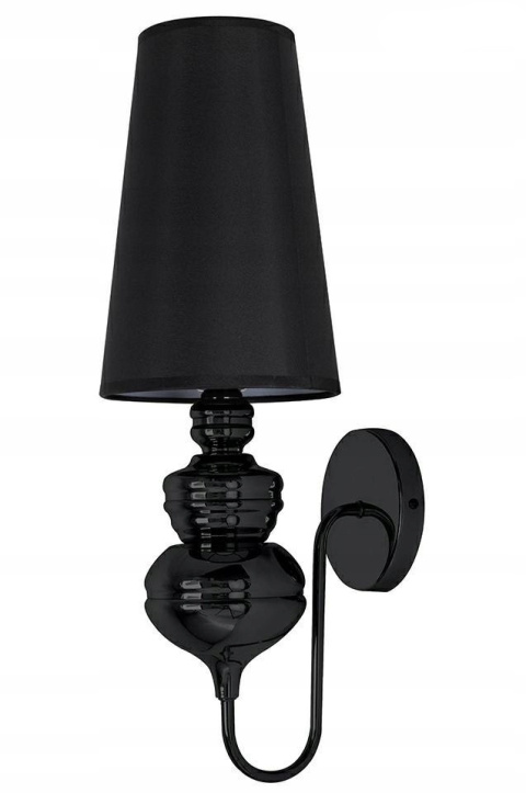 Moosee MOOSEE kinkiet lampa ścienna QUEEN 15 czarna stelaż aluminium lustrzany połysk gładki abażur tworzywo Moosee MOOSEE kinkiet lampa ścienna QUEEN 15 czarna stelaż aluminium lustrzany połysk gładki abażur tworzywo