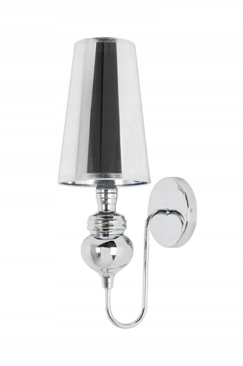 LAMPA ŚCIENNA KINKIET QUEEN 15 aluminium SREBRNA abażur tworzywo E27 Moosee MOOSEE LAMPA ŚCIENNA KINKIET QUEEN 15 aluminium SREBRNA abażur tworzywo E27 Moosee MOOSEE