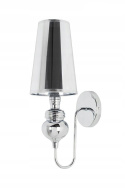 Moosee MOOSEE kinkiet lampa ścienna QUEEN 20 srebrna aluminium połysk abażur tworzywo Moosee MOOSEE kinkiet lampa ścienna QUEEN 20 srebrna aluminium połysk abażur tworzywo
