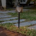 NEW GARDEN kinkiet lampa ogrodowa podłogowa biurkowa GRETA SOLAR NEGRO 5in1 czarna automatyczny oraz ręczny tryb włączania